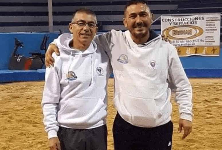 El equipo directivo agradece el esfuerzo de Virgilio Moreno y Manuel Ramos esta temporada (Foto TA)